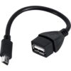 Mini USB V3 5 Pin Otg Kablosu USB Dişi Mini USB Erkek