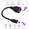 Mini USB V3 5 Pin Otg Kablosu USB Dişi Mini USB Erkek - Görsel 4