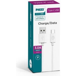 Phixi 3.0 Amper Type C USB Kablosu