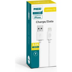 Phixi 3.0 Amper İphone Lightning Usb Kablo