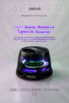 Jopus Weaver Magsafe Bluetooth Hoparlör – RGB Işık, 5W Güç, TWS Çift Eşleşme, Type-C Şarj
