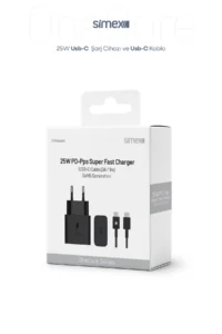 Simex SPS-17 OneCore Type-C to Type-C Şarj Seti PD / 25W PD-PPS Super Fast