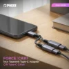 PHIXI CA117 Type-C Ses ve Şarj Adaptörü – USB-C Çift Giriş Splitter - Görsel 3